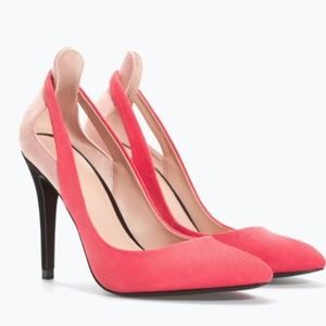 ZARA Combined High Heel Court Shoe